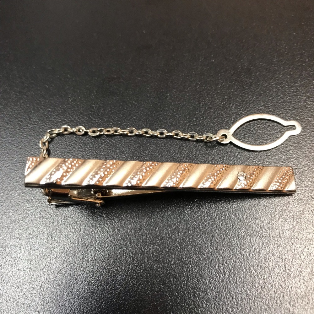 Men’s Sterling Silver Tie Bar with Diamond
